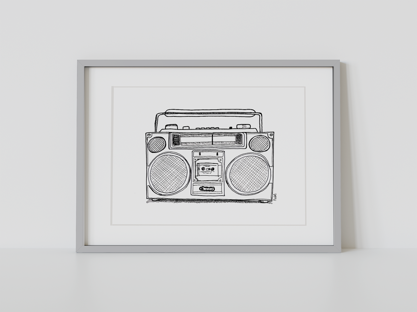 Print Radio vintage