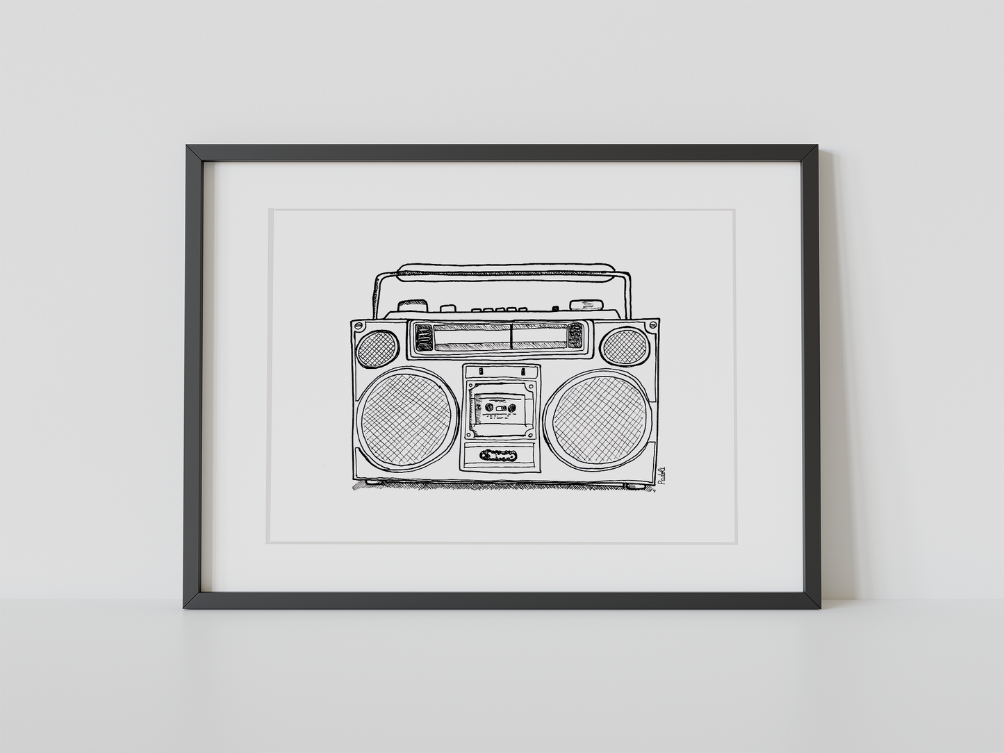 Print Radio vintage