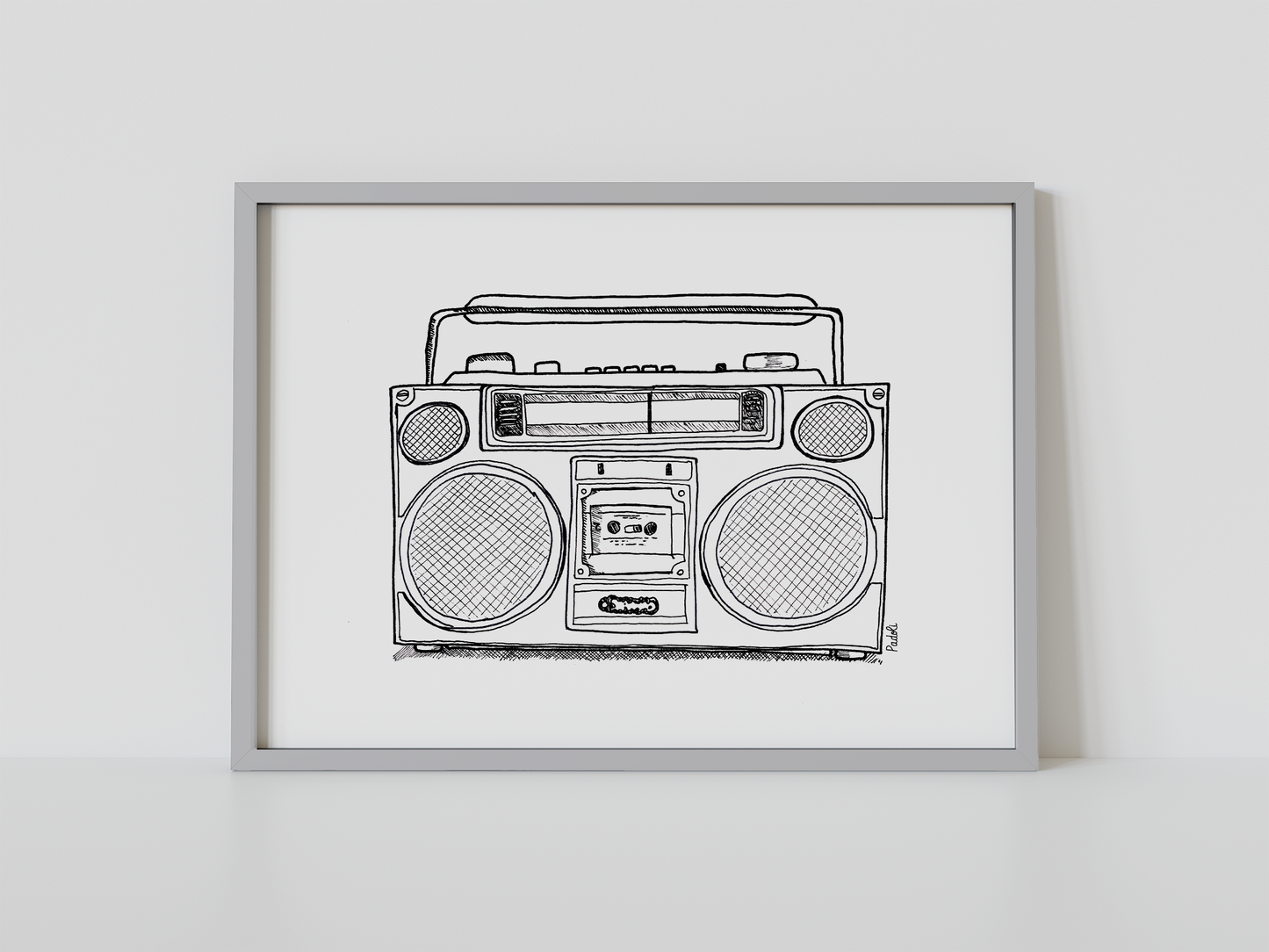 Print Radio vintage